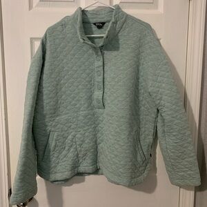 Eddie Bauer XXL Mint Quilted Pullover